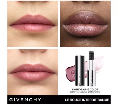 givenchy black lip.balm|Givenchy rouge interdit magic lipstick.